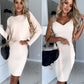 Clara - Ärmelloses Kleid mit passendem Pullover