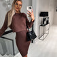 Clara - Ärmelloses Kleid mit passendem Pullover