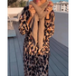Elena - Leopard Midi Wickelkleid