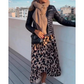 Elena - Leopard Midi Wickelkleid