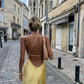 Adelaide - Elegantes gelbes Midikleid