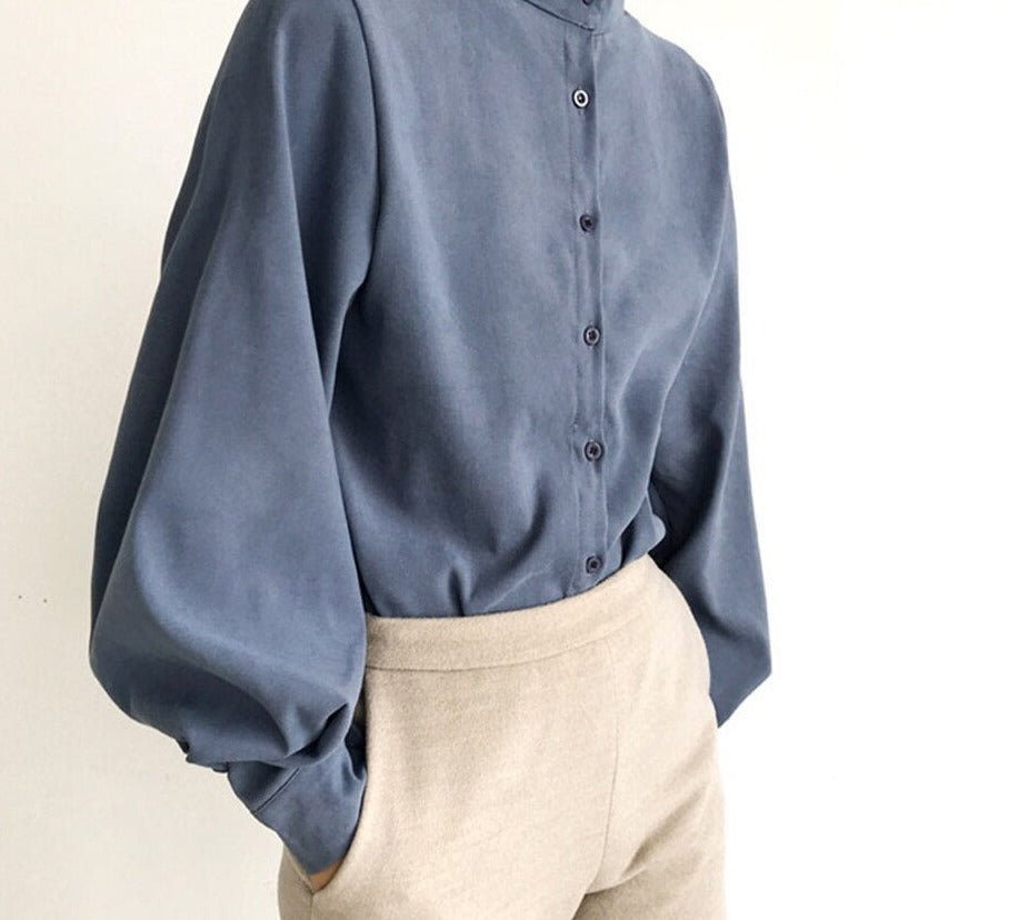 Bluse mit Puffärmeln -  Leonora