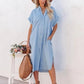 Emily - Kurzärmeliges Hemdkleid aus Denim