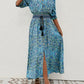 Liza - Bedrucktes Kleid mit V-Ausschnitt