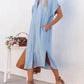 Emily - Kurzärmeliges Hemdkleid aus Denim