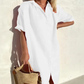 Langes Kleid im Hemdenstil - Angela