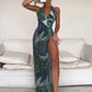 Emylda - Sexy einteiliger Bikini und Badebekleidung mit langem Rock