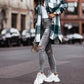 FallStil® - "Back in the Days" Karierte Strickjacke