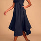 SpringStil® - Schickes Midikleid mit Empire-Taille und Riemen