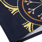 Raffiné® - Golden Midnight Atemberaubendes Kleid in marineblau mit goldenem Designmuster