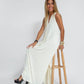 Elegantes Maxikleid mit V-Ausschnitt - Vienna
