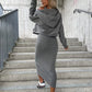ELEGANTES KLEID UND SWEATSHIRT