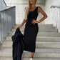 ELEGANTES KLEID UND SWEATSHIRT