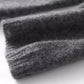 StrickSinn® - Einfacher einfarbiger Pullover mit langen Ärmeln