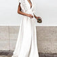 Helena - Elegantes Kleid mit V-Ausschnitt und Rüschenärmeln