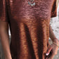 Hermina - Heißpräge-T-Shirt mit kurzen Ärmeln