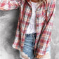 HerbstTrend® - 90er Jahre Karo Hoodie Knopfleiste
