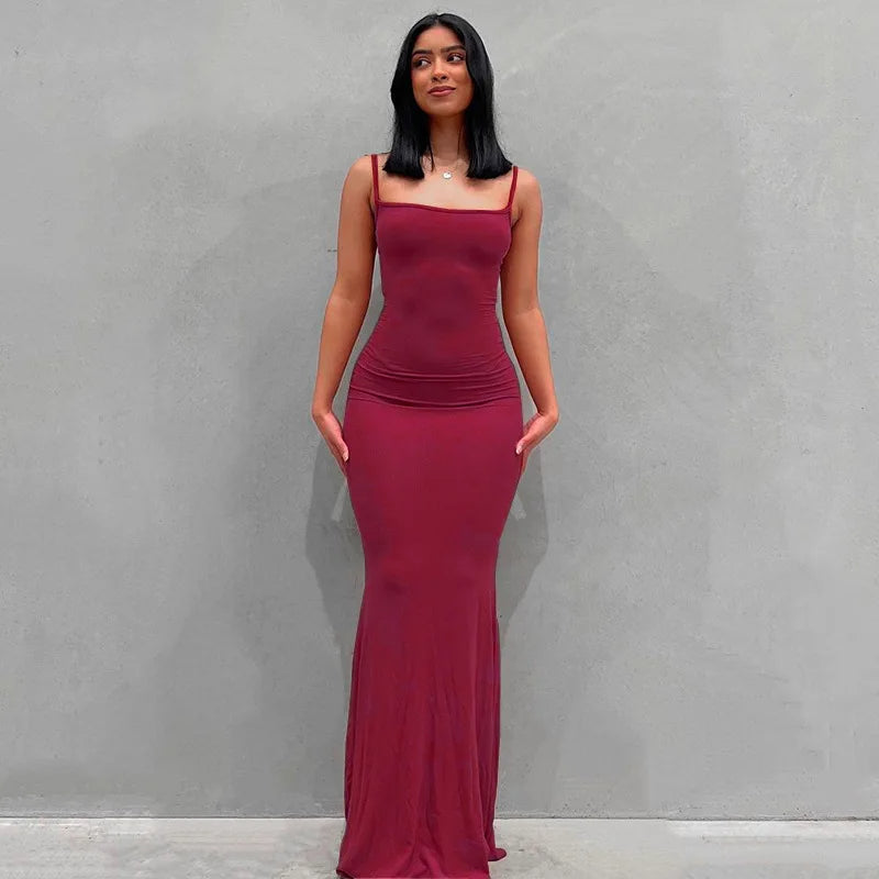 Enges langes Kleid - Blaché