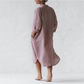 Hannah | Elegantes langes pinkes Kleid